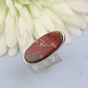 Украшения handmade. Livemaster - original item Ring with Jasper. Silver.. Handmade.