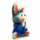 Ceramic figurine 'Steering Wheel Rabbit'. Figurine. aboka. Online shopping on My Livemaster.  Фото №2