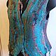 Felted silk vest with sheep curls Himalayas. Vests. FansFelt. My Livemaster. Фото №4