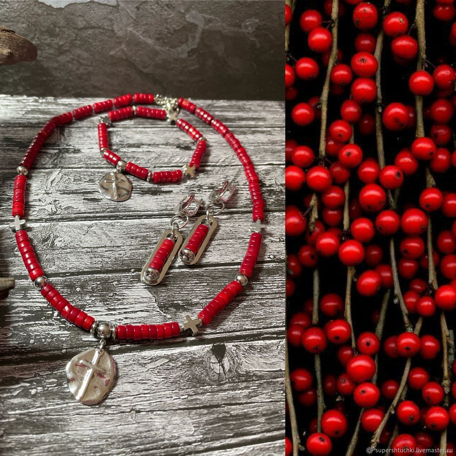 Jewelry set: Coral reef, Jewelry Sets, St. Petersburg,  Фото №1