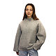 Grey merino wool sweater, size L in stock. Sweaters. STUDIO-FELT Katerina Alekseeva. My Livemaster. Фото №4