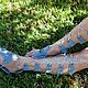 Gladiators of Denim blue suede lace-up. High Boots. Katorina Rukodelnica HandMadeButik. Online shopping on My Livemaster.  Фото №2