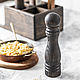230 mm spice mill made of dark ash with a round lid, Salt and pepper shakers, Moscow,  Фото №1