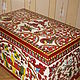 Order Store things: Chest wooden painted large. Russian Folk Painting. Livemaster. . Storage of things Фото №3
