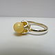 Ring made of amber 'Sparkle' R-80. Rings. Amber shop (vazeikin). Online shopping on My Livemaster.  Фото №2