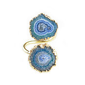 Украшения handmade. Livemaster - original item Quartz ring, blue quartz ring, gift ring. Handmade.