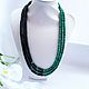 Order Necklace made of malachite and black agate ' Ural fairy tales'. Magical Beauty Gems. Livemaster. . Necklace Фото №3