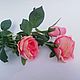  Ветка розы 3х голов, Цветы искусственные, Родионово-Несветайская,  Фото №1