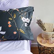 Для дома и интерьера handmade. Livemaster - original item Birds cotton sateen bedding. Handmade.