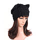 Hat-stocking with Cat ears knitted female with braids. Caps. Space Cat Knitting. My Livemaster. Фото №5