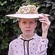 Order Womens retro straw hat art Nouveau. Felt Hats Shop. Livemaster. . Subculture Attributes Фото №3