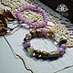 Set of two bracelets 'Lavender tea'. Bead bracelet. Handiwork decorations. My Livemaster. Фото №6