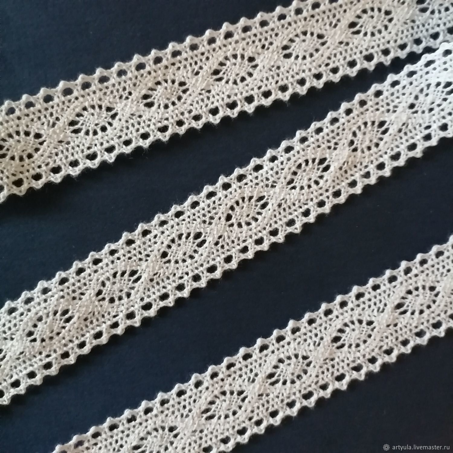 Тесьма вязаная "Кружево" 30 мм купить в интернет-магазине Ярмарка ...