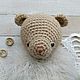 Bear crocheted in a beige blouse. Stuffed Toys. LiliyaSkarluhina*LiliS_studio*. Online shopping on My Livemaster.  Фото №2