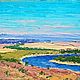 Oil landscape, Landscape with river, Pictures, Shahty,  Фото №1