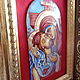 Enamel painting .Icon ' Don't Cry Me Mother'. Interior elements. Enamel63. Online shopping on My Livemaster.  Фото №2