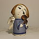 New angel-an angel with a violin. Easter souvenirs. Porcelain story. My Livemaster. Фото №4