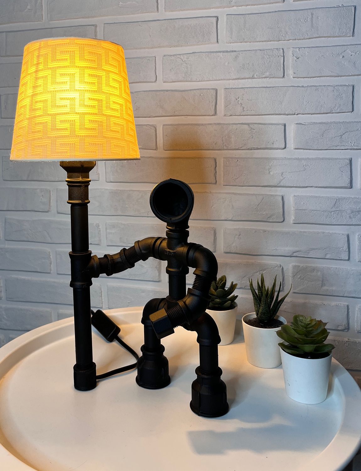 Торшер настольный в стиле лофт в интернет-магазине Ярмарка Мастеров по ...