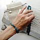 Blue Apatite. Amulet bracelet made of natural stone. Bead bracelet. Tiktak_magic. Online shopping on My Livemaster.  Фото №2
