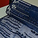  3,0 м Сетка с  вышивкой мотивы ар-деко синяя. Ткани. Ткани от  МОДНЫХ ВМЕСТЕ. Интернет-магазин Ярмарка Мастеров.  Фото №2