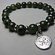 Order Copy of Bracelet with jade and copper beads "Game". Beautiful gifts for the good people (Alura-lights). Livemaster. . Bead bracelet Фото №3