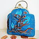 Bag with clasp: Felted handbag with clasp 'Neptunium', Clasp Bag, Rostov-on-Don,  Фото №1