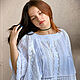 Loose-fit cotton and lace blouse in Adele's boho style. Blouses. PolMary. My Livemaster. Фото №4
