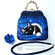 Bag blue ivory / women's felted purse / bag made of wool. Classic Bag. Woolen Zoo. Online shopping on My Livemaster.  Фото №2