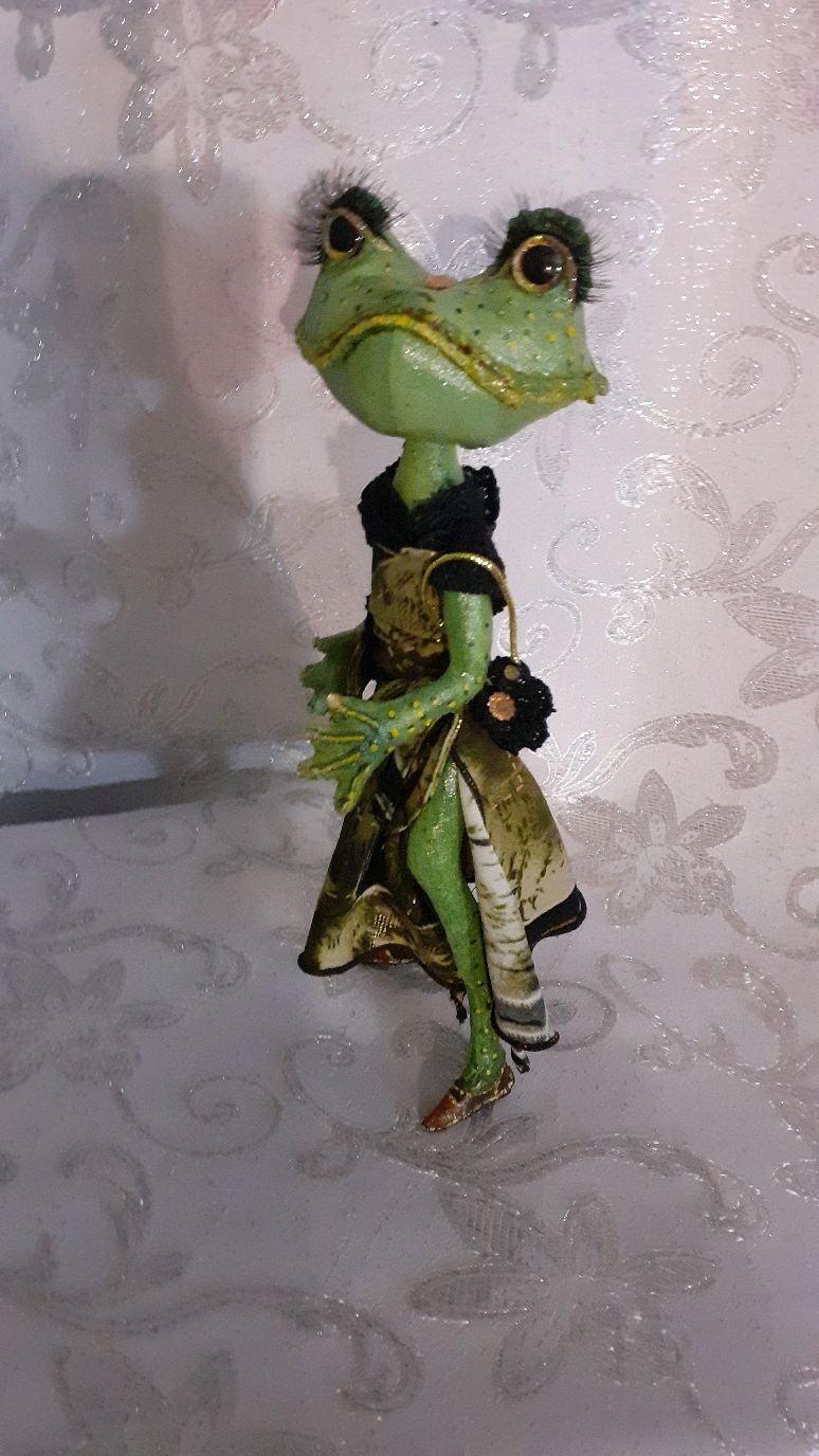 Кукла Лягушка в интернет-магазине на Ярмарке Мастеров | Чердачная кукла ...