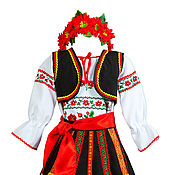 Русский народный костюм+кокошник. Цветовая гамма