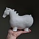 Order Ceramic horse. white. Surglinok. Livemaster. . Sculpture Фото №3