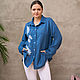 Linen  viscose Shirt with embroidery. Shirts. natali. My Livemaster. Фото №5