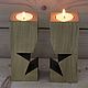 Candlestick with a star. Candlesticks. Lumber Home. My Livemaster. Фото №4