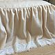 Drape-valance LINEN 100% 'Linseed tradition' Euro size. Sheets. Linen fantasy. Online shopping on My Livemaster.  Фото №2
