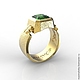 Ring 'Clover luck' gold 585, emerald. Ring. Jewelry Laboratory Alter Ego. My Livemaster. Фото №4