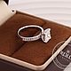 Помолвочное кольцо с бриллиантом принцесса 2 карата. Кольцо помолвочное. FROLOF JEWELRY. Ярмарка Мастеров.  Фото №7