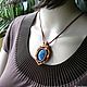 Wooden pendant with shattuckite. Pendant. Woollywood_woodcarving. My Livemaster. Фото №5