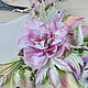Order Brooch transformer Cascade of silk flowers. LIUDMILA SKRYDLOVA (flower glade). Livemaster. . Brooches Фото №3