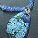 Order Pendant with lacquer miniature 'forget-me-nots'. Olesy Losygina. Livemaster. . Pendants Фото №3