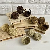 Куклы и игрушки handmade. Livemaster - original item Dollhouse Basket Doll Accessories miniature 1:12. Handmade.