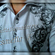 Shirt for men with embroidery 'Motifs of the middle ages 2', Mens shirts, Slavyansk-on-Kuban,  Фото №1