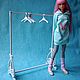 Clothes rack №2 set of hangers. For 1:6 format dolls (YoSD). Doll furniture. dreamstudiodoll. Online shopping on My Livemaster.  Фото №2
