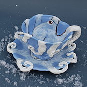 Посуда handmade. Livemaster - original item teacups: octopus. Handmade.