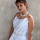 Vestido de verano de algodón de costura y encaje en estilo Boho Odette-odillia. Sundresses. PolMary. Интернет-магазин Ярмарка Мастеров.  Фото №2