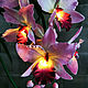Flower-night light 'Pink orchid'. Nightlights. Elena Krasilnikova. My Livemaster. Фото №6