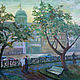 Oil painting. Landscape. ' Square on Kitay-gorod', Pictures, Moscow,  Фото №1