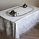 Oval tablecloth 'Renaissance' natural color, Tablecloths, St. Petersburg,  Фото №1