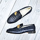 Men's loafers, made of genuine crocodile leather, with fur!. Loafers. SHOES&BAGS. My Livemaster. Фото №6