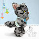 Котик тедди с метрикой для мальчика. Тедди Зверята. Morya Toys. магазин Марины Еретновой. Ярмарка Мастеров.  Фото №4