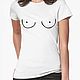 Cotton t-shirt 'Women's Breasts', T-shirts, Moscow,  Фото №1
